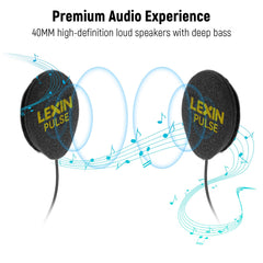 LEXIN Pulse boom microphone captures voice clearly in windy conditions.