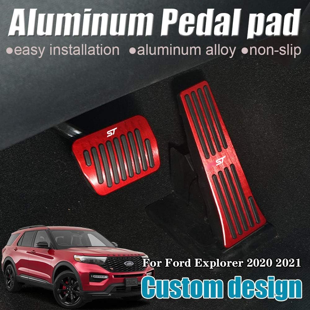 LEXLEY Ford Explorer brake pedal cover red enhances interior sportiness