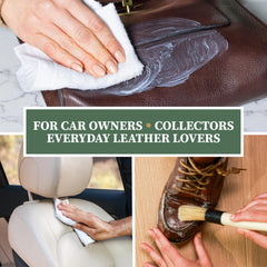 Bags and accessories treated to maintain supple leather and color