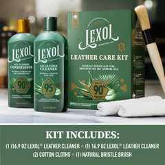 Baseball glove care using the kit for flexible, comfortable leather
