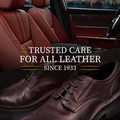 Lexol leather care application demo shows even coverage and controlled product use.