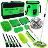 Lezcufer 17Pcs car wash kit full set for organized detailing
