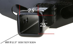 LFPartS black hitch sleeve with durable finish for rugged trailer setups