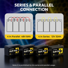 LFPXMAN 12V 8Ah LiFePO4 battery suitable for UPS backup