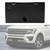 LHCDQSKCW front bumper license plate frame in black secures the plate with a clean finish
