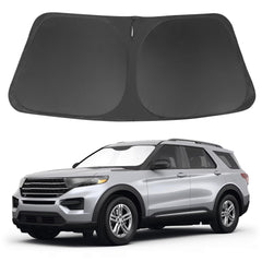 LHFLIVE windshield shade on Ford Explorer front window blocks UV rays and heat