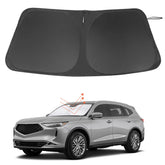 LHFLIVE windshield sun shade for Acura MDX front window reduces heat and UV exposure.