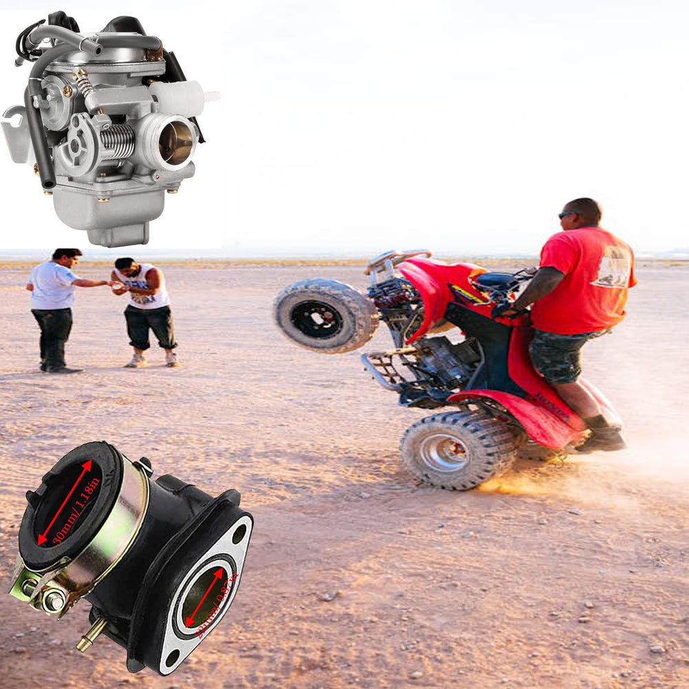LIAMTU GY6 150cc carburetor kit includes fuel filter for stable fuel supply