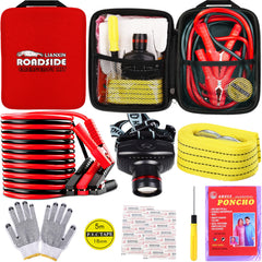 LIANXIN car emergency kit jumper cables aid safe roadside starts