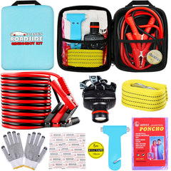 LIANXIN car emergency kit in sky-blue bag for roadside safety