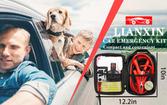 LIANXIN car roadside emergency kit compact bag for organized safety gear