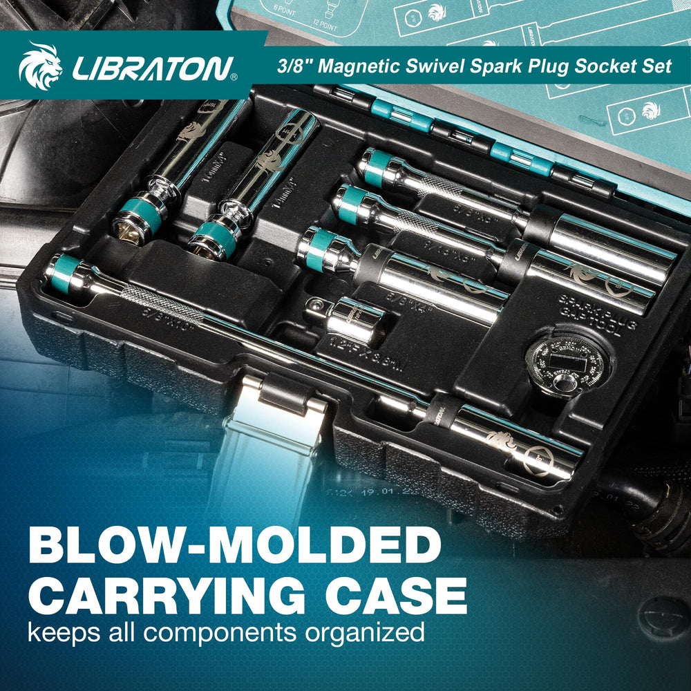 LIBRATON compact case stores all sockets neatly and portable.