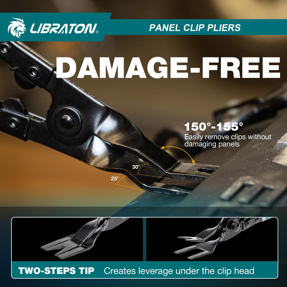 LIBRATON pliers showing V-shaped jaws with precise grip