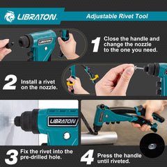 LIBRATON aluminum alloy body delivers durable, long-lasting performance.