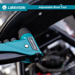LIBRATON rivet gun suited for metal work and repairs.