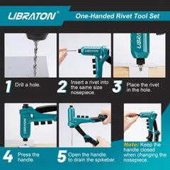 LIBRATON sturdy blow-molding case keeps tools organized.