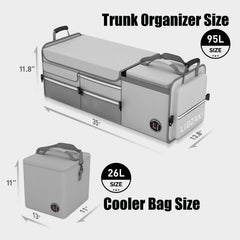 LIBZAKI organizer features reflective strips for night visibility.
