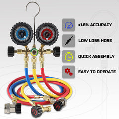 Lichamp gauge dial clarity for precise pressure readings