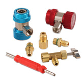 Lichamp A/C R134A adapters with puncture can tap for precise, leak-free charging