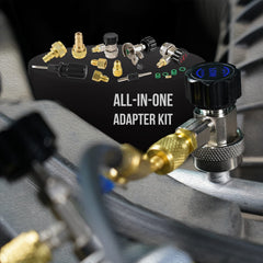 Lichamp can tap and tools kit ready for maintenance tasks.