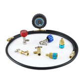 Lichamp refrigerant kit gauge dials clearly read pressure for accurate charging