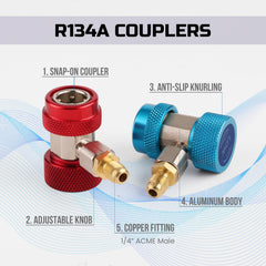 Lichamp tank adapter converts 1/4 to 1/2 inch fittings for versatile hoses