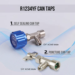 Lichamp tank adapter for safe refrigerant transfer compatibility.