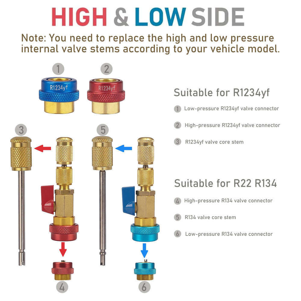 Lichamp valve core installer tool attaches to Schrader and standard valves