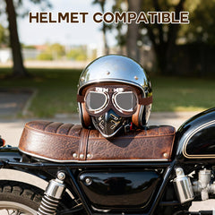 Lievermo Vintage Goggles in action on off-road adventure.