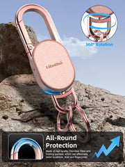 LifeChé keychain includes USB-C charging cable for extended battery life