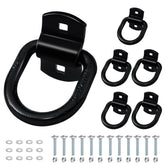 Lifgarfe 6pcs heavy-duty D-ring anchors for trailers secure cargo reliably