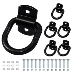 Lifgarfe 6pcs heavy-duty D-ring anchors for trailers secure cargo reliably