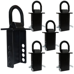 lifgarfe 6pcs stake-pocket-dring-tie-downs provide durable, elevated anchor points for flatbed pockets.
