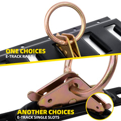 lifgarfe E-Track O Ring compatible with hooks and straps