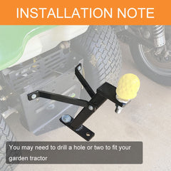 Lifgarfe heavy-duty steel tow hitch with weather-resistant powder coating