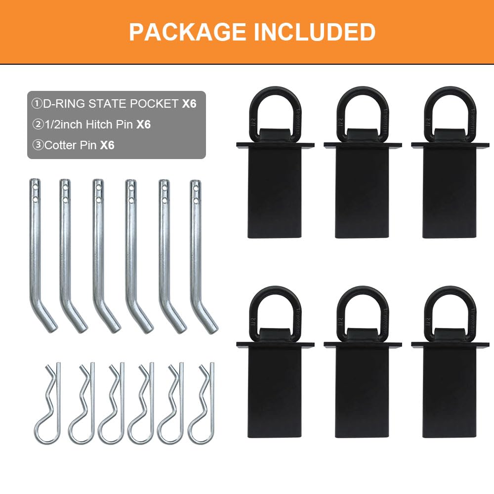 lifgarfe pins-for-dring-installation simplifies mounting with included hitch pins.