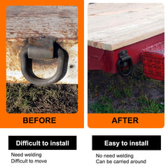 Lifgarfe trailer RV boat use D-ring anchors for versatile securing