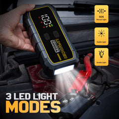 LIFMOCER multifunction jump starter as a versatile roadside tool