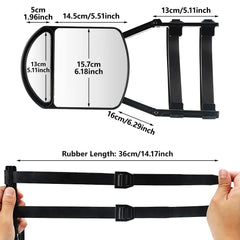 Flat and convex mirrors extend vision for safer lane changes.
