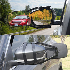 Lifronkit towing mirrors with 360-degree rotation for flexible viewing angles.