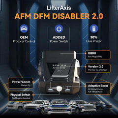 LifterAxis AFM Disabler under-hood module highlights compact, easy-to-connect design.