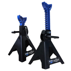 ANTPOWER 3 Ton jack stands side view showing secure double locking for safe lifting