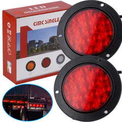 LIGBT durable round light with wide angle illumination for boats and trucks.