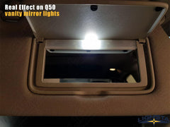 LIGHSTA trunk lights help locate cargo in the Infiniti Q50’s rear storage area.