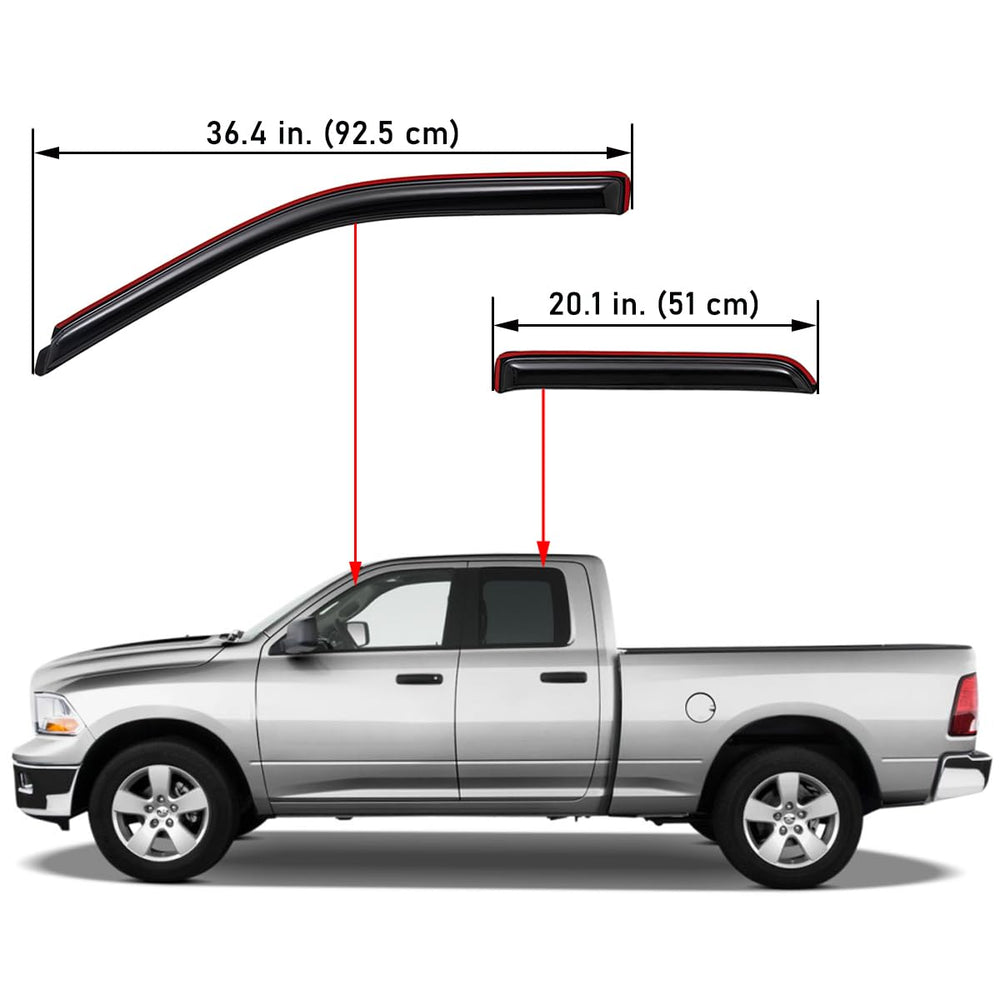 Lightronic 194101 window visor rear left reduces glare and heat
