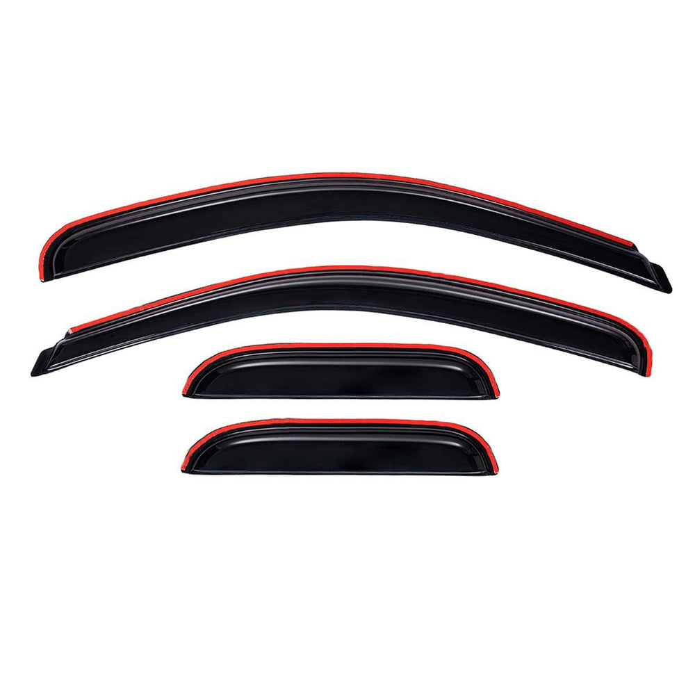 Lightronic smoke visors enable cracked-window comfort in wet weather.
