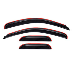 Lightronic smoke visors enable cracked-window comfort in wet weather.