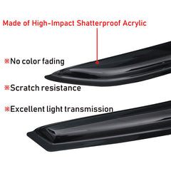 Lightronic front window deflectors packaging and accessories
