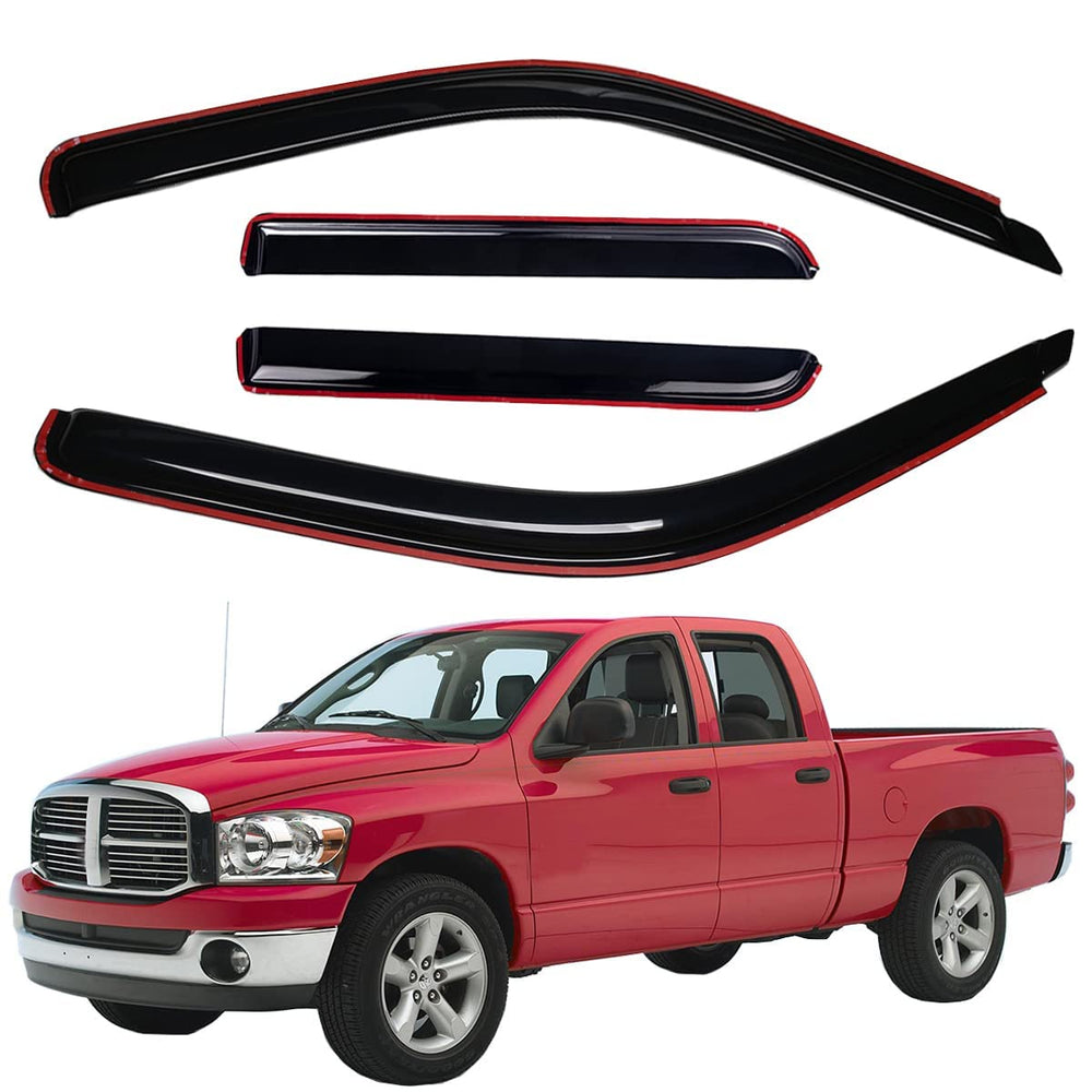 Lightronic window visors front left smoke provide UV protection.