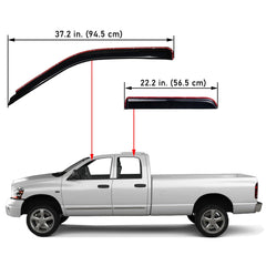 Lightronic window visors rear left smoke shield interior.